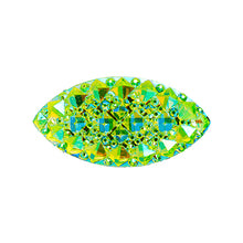 Load image into Gallery viewer, Resin Sew-on GummySpike(10pcs) Navette 15x30mm Lime Green AB
