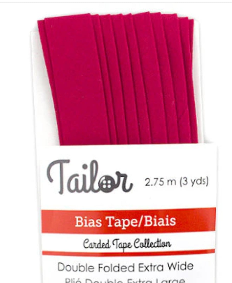 5/8” BIAS TAPE DOUBLE FOLD EXTRA WIDE - New Pink