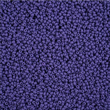 Load image into Gallery viewer, 11/0 Seedbead Permalux Dyed Chalk Dark Violet Matt
