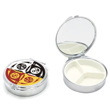 Load image into Gallery viewer, Pill Case with Mirror (small) - Diversity by Melaney Gleeson-Lyall
