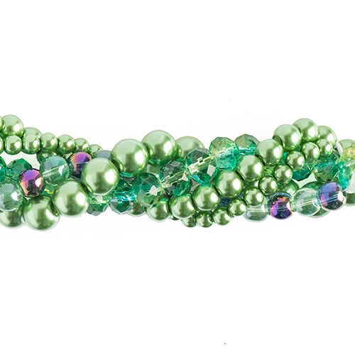 Crystal Lane DIY Twisted Bead Strands - Green Hydrangea