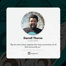 Load image into Gallery viewer, Wood Sticker - Howling Wolf by Darrell Thorne

