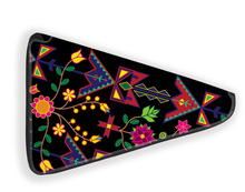 Load image into Gallery viewer, 27&quot; Geometric Floral Spring Black Fan Case
