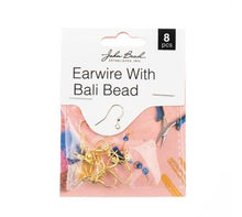 Load image into Gallery viewer, Earwire with Bali Bead (Gold)
