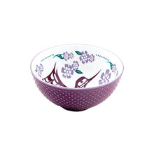 Load image into Gallery viewer, Porcelain Art Serving Bowl (Small) - Hummingbird (Purple) by Francis Dick
