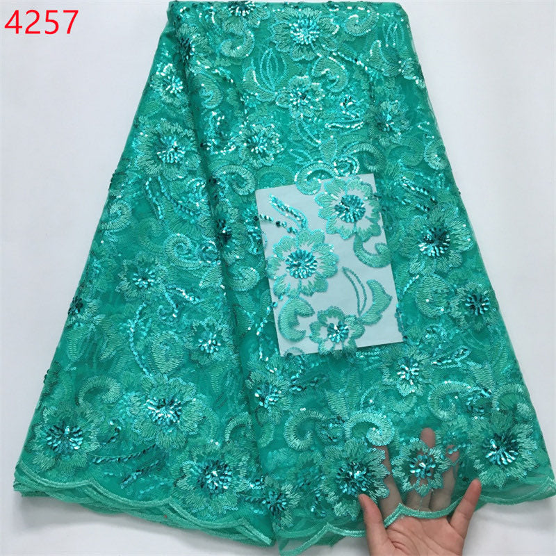 Lace - 4257 - Aqua (PER/YARD)
