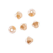 Load image into Gallery viewer, Bicone 2 Strand 7&quot;- 6mm Opaque Light Champaign Luster
