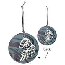 Load image into Gallery viewer, Ceramic Ornament - Raven Moon by Allan Weir
