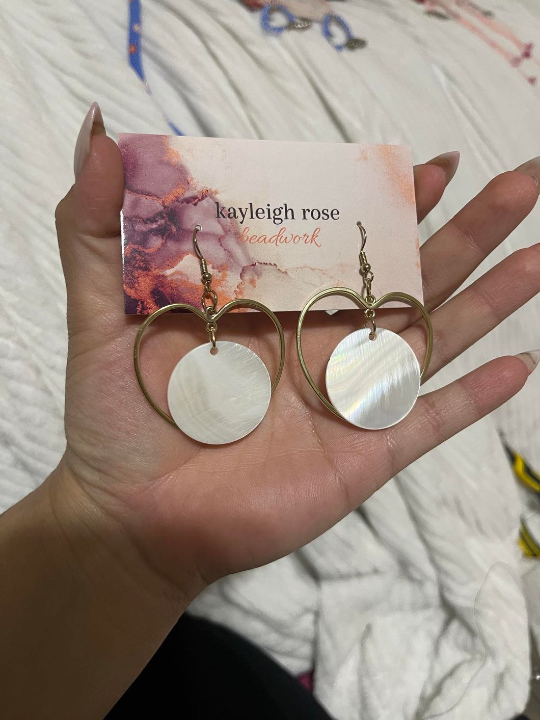 Kayleigh Rose Beadwork - MOP dangles