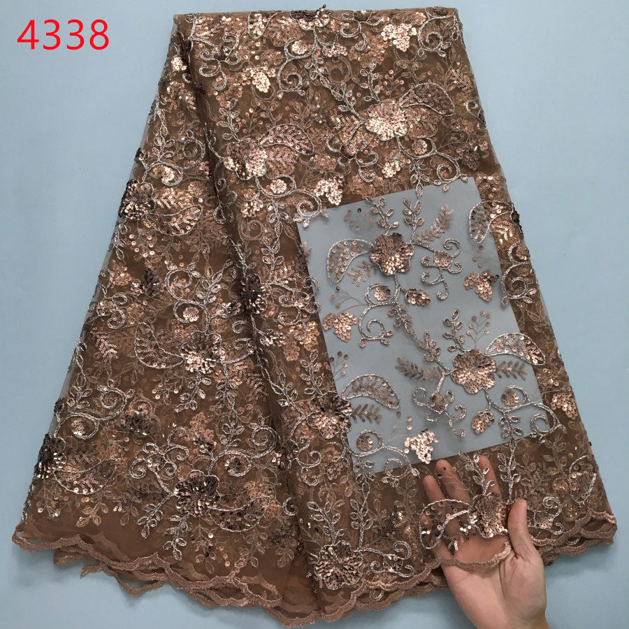 Lace - 4338 - Sand Brown (PER/YARD)