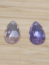 Load image into Gallery viewer, Teardrop Glass Rhinestones approx. 30mm long (1-pair)
