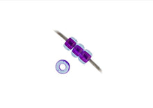 Load image into Gallery viewer, (Vial Miyuki Size 6/0) Aqua Fuchsia Lined Luster

