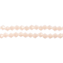 Load image into Gallery viewer, Bicone 2 Strand 7&quot;- 4mm Opaque Light Cream
