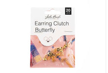 Load image into Gallery viewer, Earring Clutch Butterfly (Gold)
