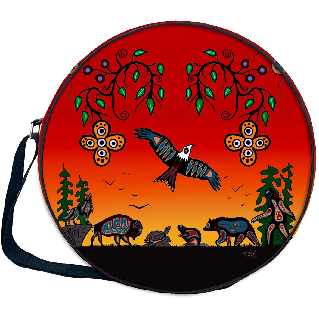 Cody Houle Seven Grandfather Teachings Drum Bag