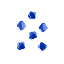 Load image into Gallery viewer, Bicone 2 Strand 7&quot;- 4mm Opaque Dark Sapphire
