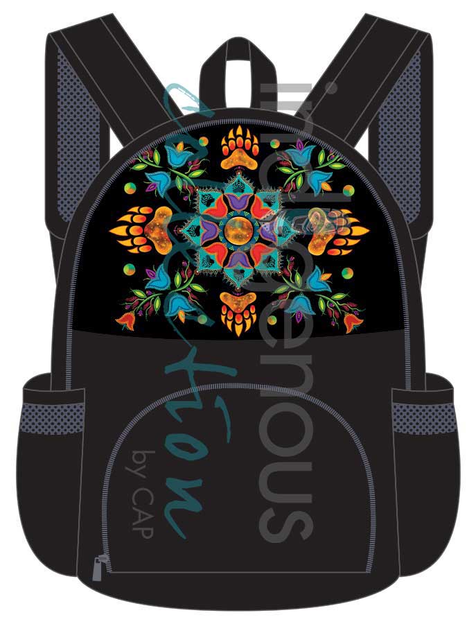 Foldable Backpack - Revelation by Tracey Metallic