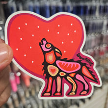 Load image into Gallery viewer, Sacred Natives Strawberry Moon Wolf Sticker
