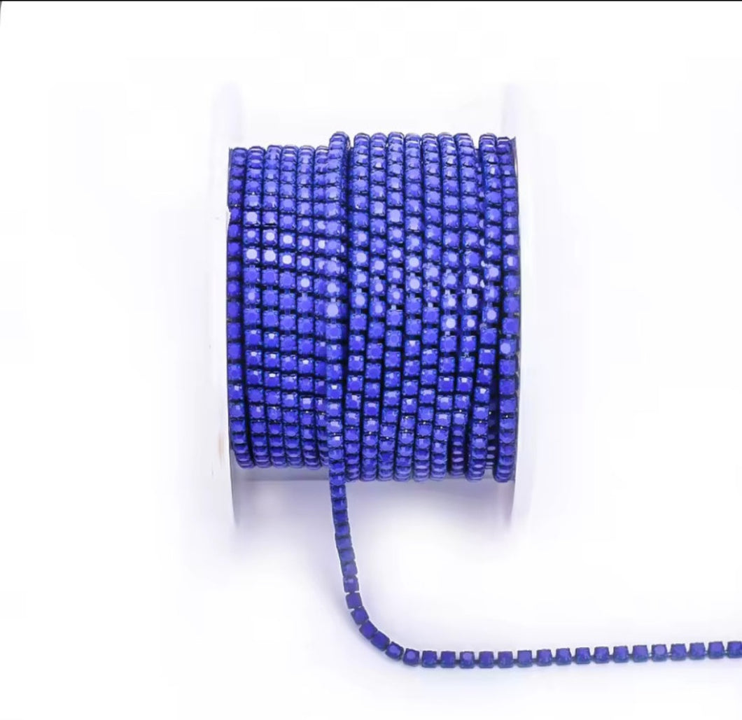 Sapphire Porcelain Rhinestone Banding ss6