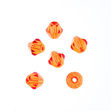 Load image into Gallery viewer, Bicone 2 Strand 7&quot;- 8mm Transparent Orange
