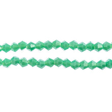Load image into Gallery viewer, Bicone 2 Strand 7&quot;- 4mm Opaque Turquoise Green
