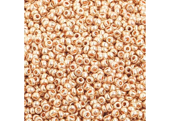 (Half Hank) Czech Seed Bead 10/0 Metallic Gold Solgel