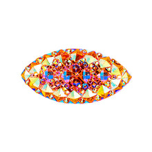 Load image into Gallery viewer, Resin Sew-on Gummy Spike(10pcs) Navette 15x30mm Sun AB
