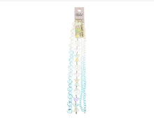 Load image into Gallery viewer, Crystal Lane 7" Bead Strand- Flowers - Tulips, Roses, Butterflies and Rondelles Ombre Teal Pallet
