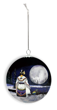 Load image into Gallery viewer, November Moon - Glass Ornament by Jessica Somers
