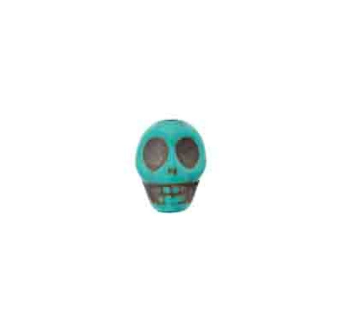Semi-Precious Skull 13mm 8in Turquoise