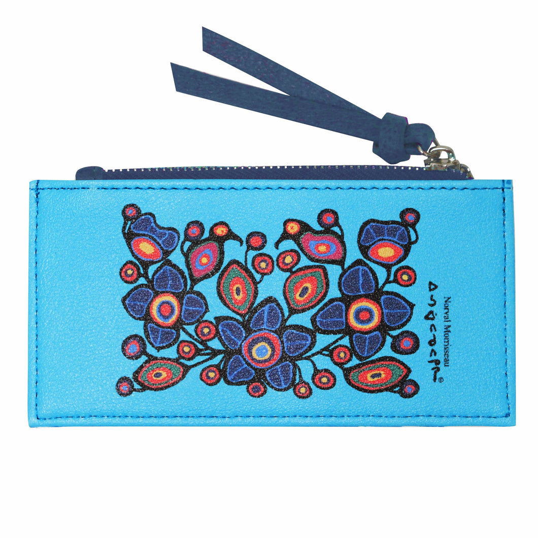 Flowers & Birds Card Holder by Norval Morrisseau