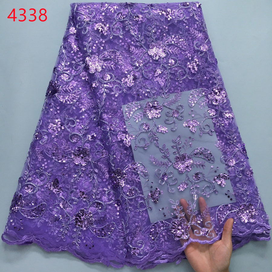 Lace - 4338 - Pastel Purple (PER/YARD)