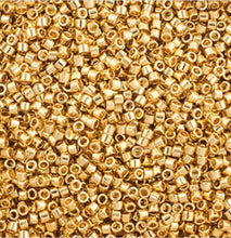 Load image into Gallery viewer, Miyuki Delica 11/0 3.3g Gold 24kt AB Plated
