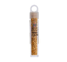 Load image into Gallery viewer, Miyuki Delica 11/0 3.3g Crystal Gold 24kt Lined

