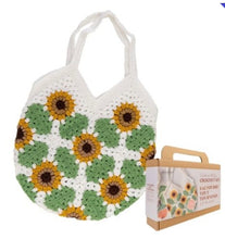 Load image into Gallery viewer, Crochet DIY Kit - Sunflower Tote Bag
