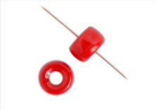 Load image into Gallery viewer, Czech Glass Crowbead 9mm - Opaque Red (20pcs)
