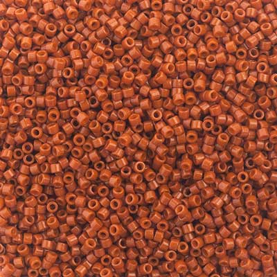 Delica 11/0 Duracoat Opaque Dyed Burnt Orange