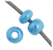 Load image into Gallery viewer, 11/0 Seedbead Blue Luster Opaque
