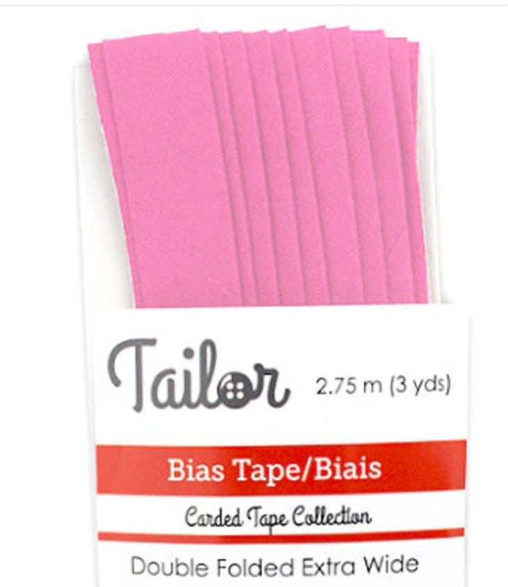 5/8” BIAS TAPE DOUBLE FOLD EXTRA WIDE - Petal Pink