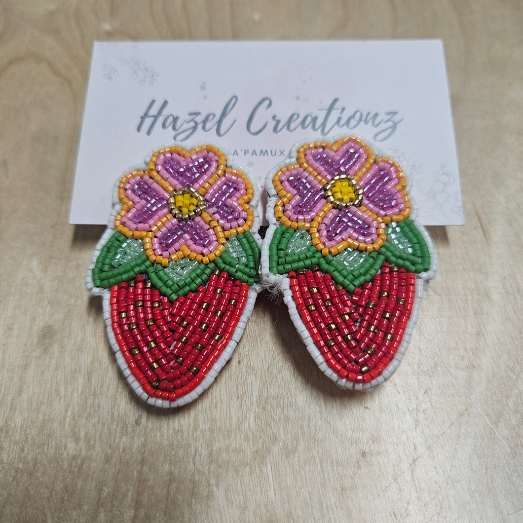 Hazel Creations - Strawberries w/Yellow Flowers