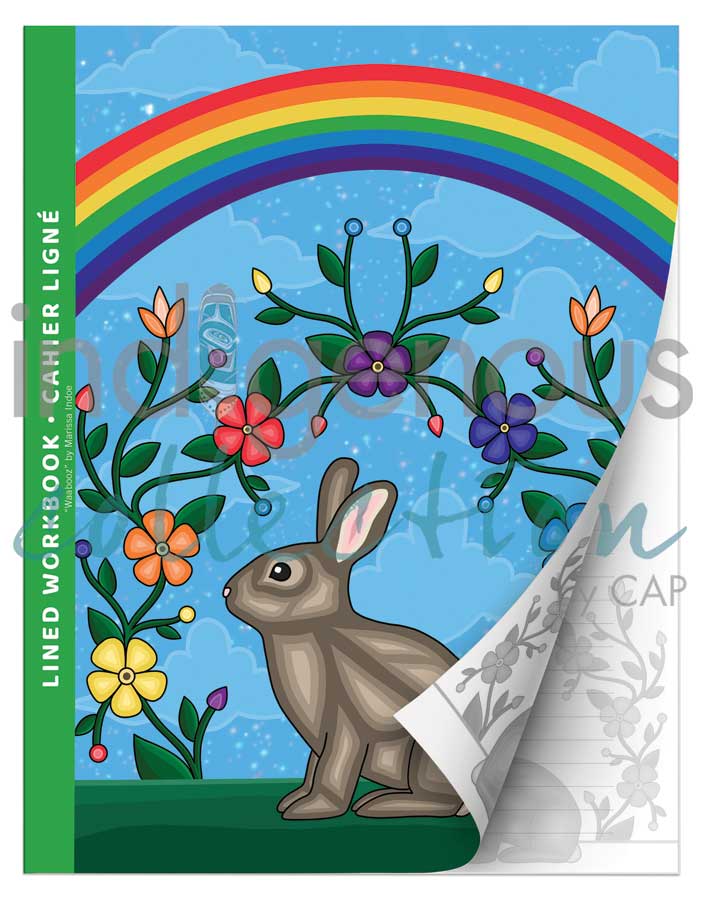 Lined Workbook - Waabooz by Marissa Indoe