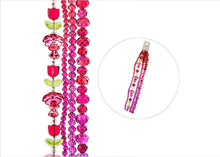 Load image into Gallery viewer, Crystal Lane 7" Bead Strand- Flowers - Tulip Red, Flowers, Rondelle Mix
