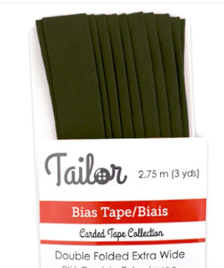 5/8” BIAS TAPE DOUBLE FOLD EXTRA WIDE - Camo Green