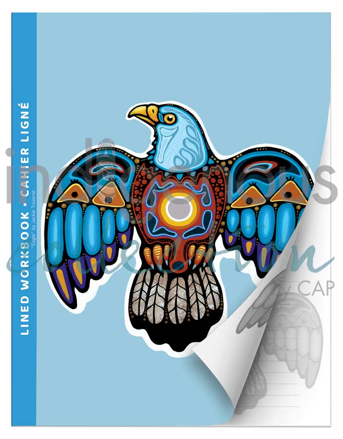 Lined Workbook - Eagle by Jackie Traverse