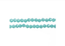Load image into Gallery viewer, Bicone 2 Strand 7"- 4mm Opaque Turquoise Blue
