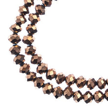 Load image into Gallery viewer, Rondelle 4x6mm Opaque Copper Iris
