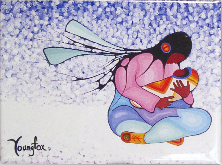 Joyous Motherhood Magnet by Cecil Youngfox