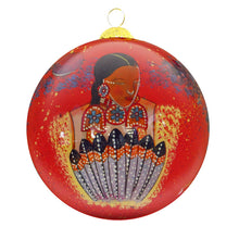 Load image into Gallery viewer, Moon Whispers... Dance - Glass Ornament by Delree Dumont
