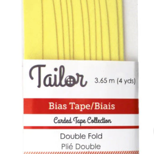 1/4” BIAS TAPE DOUBLE FOLD - BUTTERCUP
