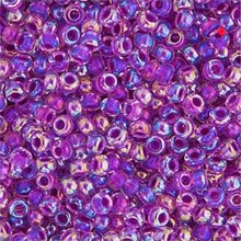 Load image into Gallery viewer, (Vial Miyuki Size 6/0) Magenta AB Lined-Dyed
